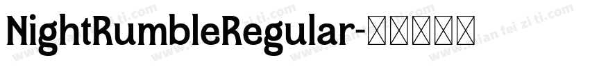 NightRumbleRegular字体转换