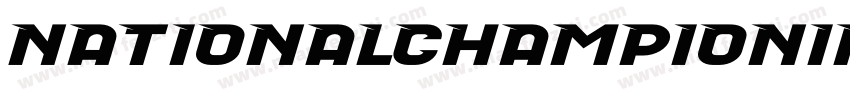NationalChampionIn字体转换