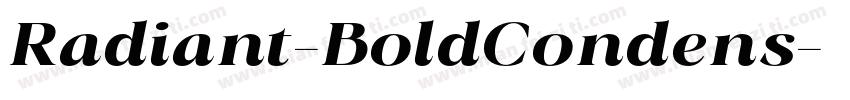Radiant-BoldCondens字体转换