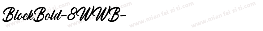 BlockBold-8WWB字体转换