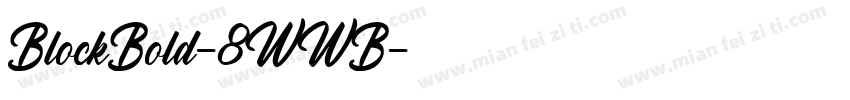 BlockBold-8WWB字体转换