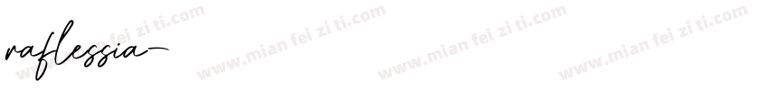raflessia字体转换
