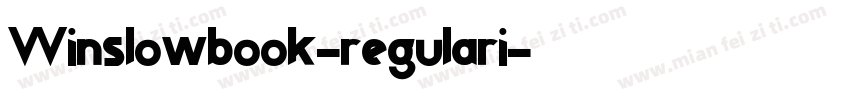 Winslowbook-regulari字体转换