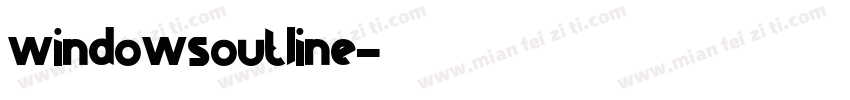 windowsoutline字体转换