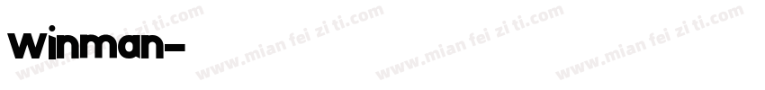 winman字体转换
