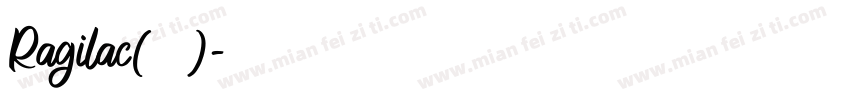 Ragilac(英文字体)字体转换