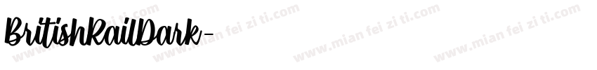 BritishRailDark字体转换