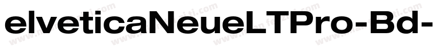 elveticaNeueLTPro-Bd字体转换