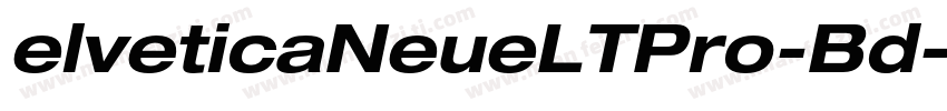 elveticaNeueLTPro-Bd字体转换
