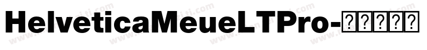 HelveticaMeueLTPro字体转换