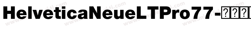 HelveticaNeueLTPro77字体转换