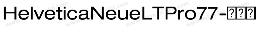 HelveticaNeueLTPro77字体转换