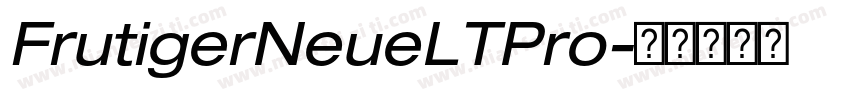 FrutigerNeueLTPro字体转换