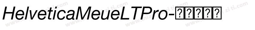 HelveticaMeueLTPro字体转换