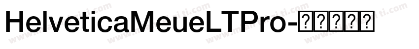 HelveticaMeueLTPro字体转换