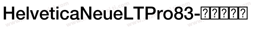 HelveticaNeueLTPro83字体转换