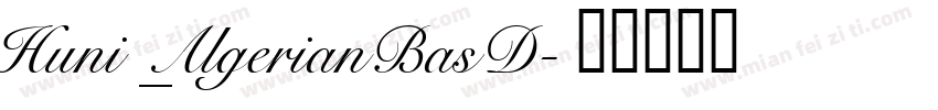 Huni_AlgerianBasD字体转换