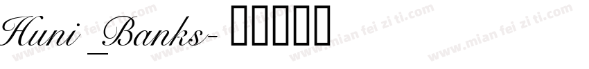 Huni_Banks字体转换