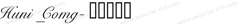 Huni_Comg字体转换