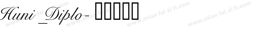 Huni_Diplo字体转换