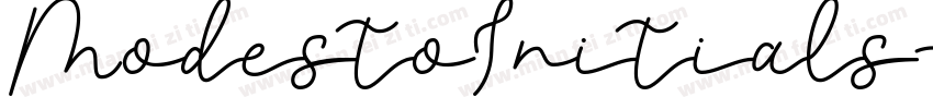 ModestoInitials-Inli字体转换