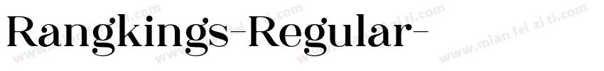 Rangkings-Regular字体转换