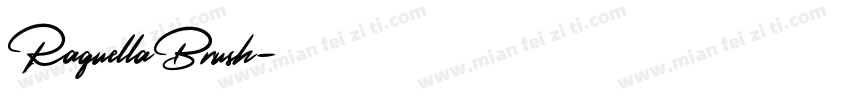 RaquellaBrush字体转换
