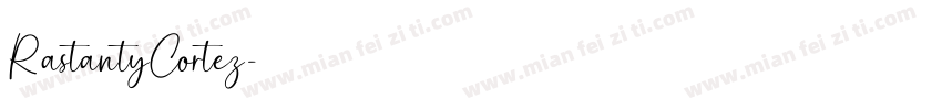 RastantyCortez字体转换