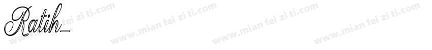 Ratih字体转换