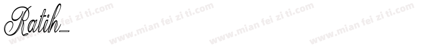 Ratih字体转换
