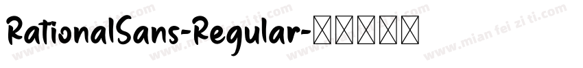 RationalSans-Regular字体转换
