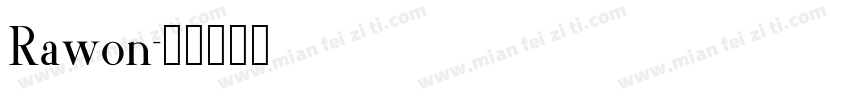 Rawon字体转换