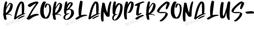 RazorBlandPersonalUs字体转换
