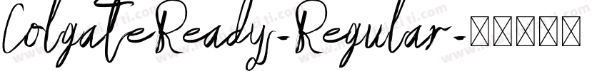 ColgateReady-Regular字体转换