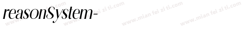 reasonSystem字体转换