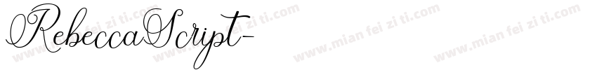 RebeccaScript字体转换