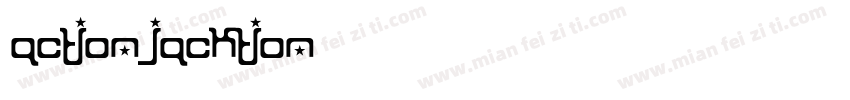 actionjacktion字体转换