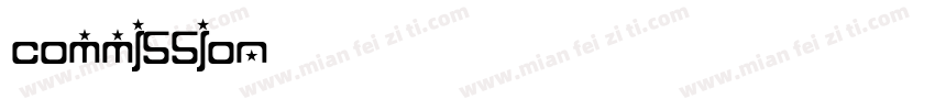 commission字体转换