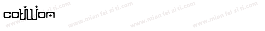 cotillion字体转换