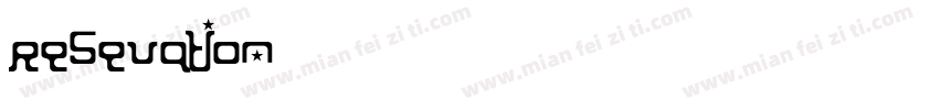 resevation字体转换
