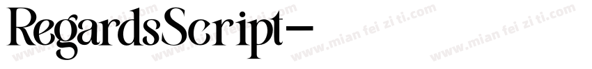 RegardsScript字体转换