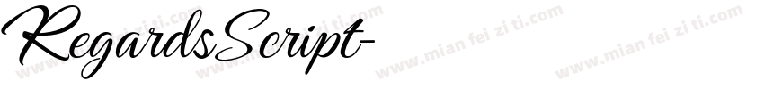 RegardsScript字体转换