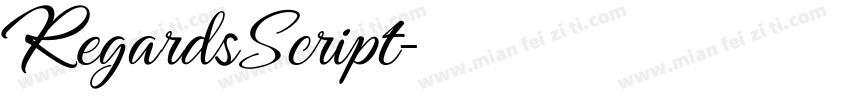 RegardsScript字体转换