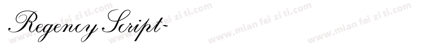 RegencyScript字体转换