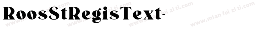 RoosStRegisText字体转换