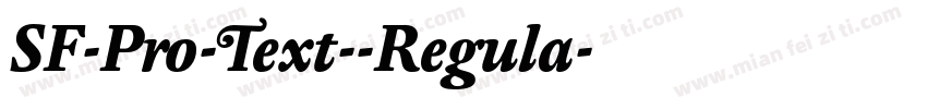 SF-Pro-Text--Regula字体转换
