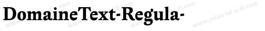 DomaineText-Regula字体转换