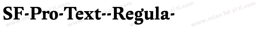 SF-Pro-Text--Regula字体转换