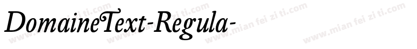 DomaineText-Regula字体转换