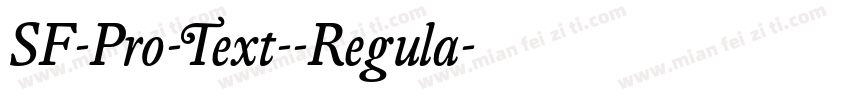 SF-Pro-Text--Regula字体转换